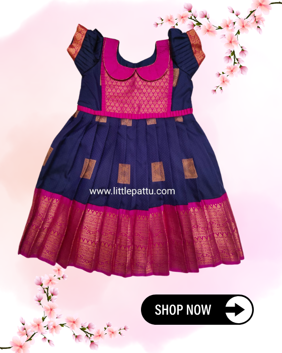 kids silk frock